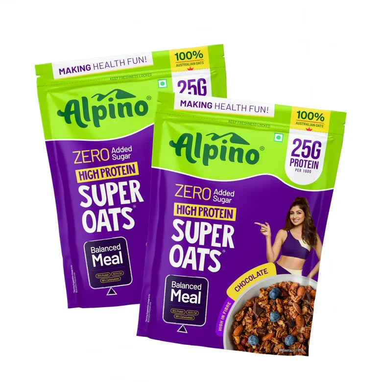 Alpino Super Rolled Oats | 25gm (Pack ok 2)