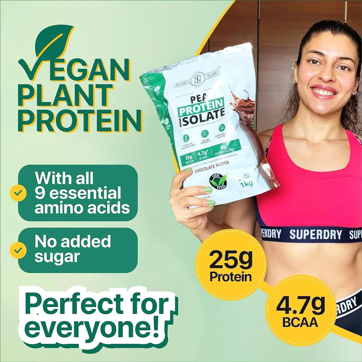 Nature's Island Plant Based Vegan Pea Protein Isolate