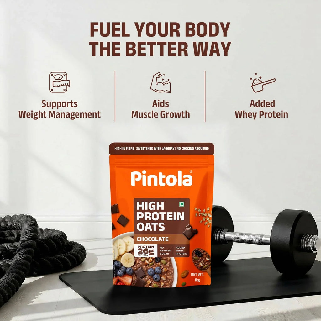 PINTOLA 26g High Protein Oats 1kg | Dark Chocolate