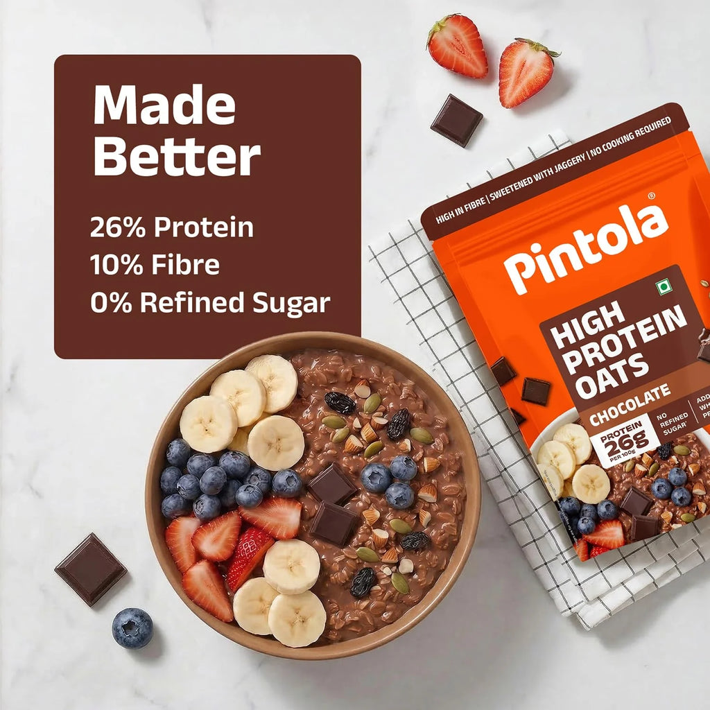 PINTOLA 26g High Protein Oats 1kg | Dark Chocolate