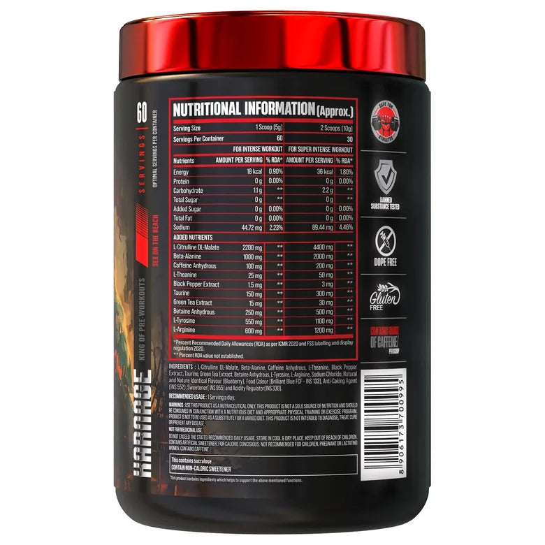 Big Muscles Nutrition Karnage Pre-Workout 60 Servings