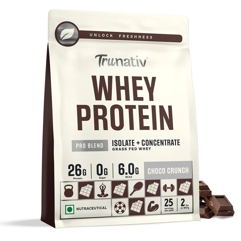 Trunativ Pro Blend Whey Protein Isolate & Concentrate| 907g | 26g Per Ser