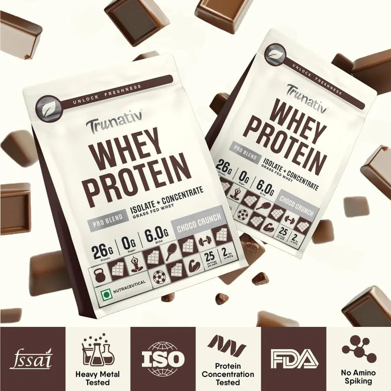 Trunativ Pro Blend Whey Protein Isolate & Concentrate| 907g | 26g Per Ser
