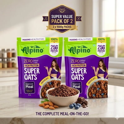 Alpino Super Rolled Oats | 25gm (Pack ok 2)
