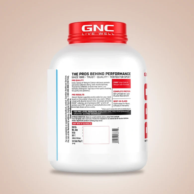 GNC Pro Performance Weight Gainer 3 kg – Dietary Supplement Powder