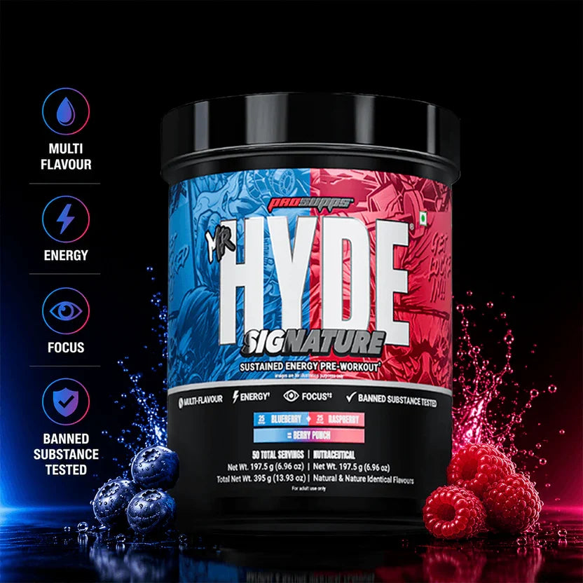 ProSupps Hyde Signature Pre Workout Dual Tub Combo | 3 Flavours in One Box
