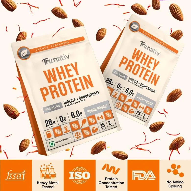 Trunativ Pro Blend Whey Protein Isolate & Concentrate| 907g | 26g Per Ser