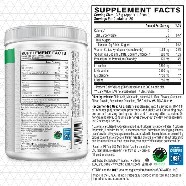 Xtend Original BCAAs Powder - 30 Servings