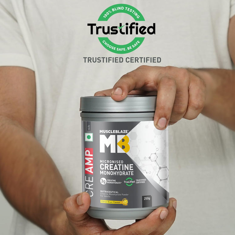 MuscleBlaze Creatine Monohydrate CreAMP | 320gm