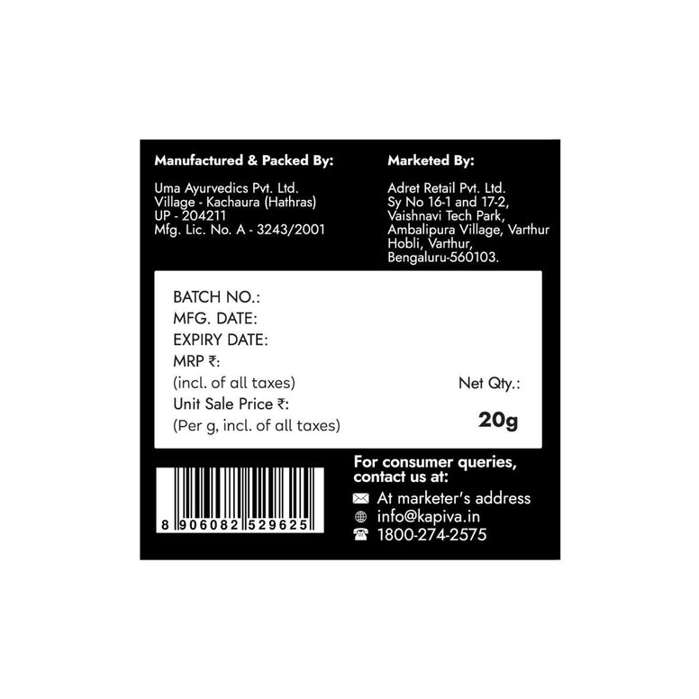 Kapiva Shilajit Gold Resin 20 g – Ayurvedic Herbal Resin – Dietary Supplement