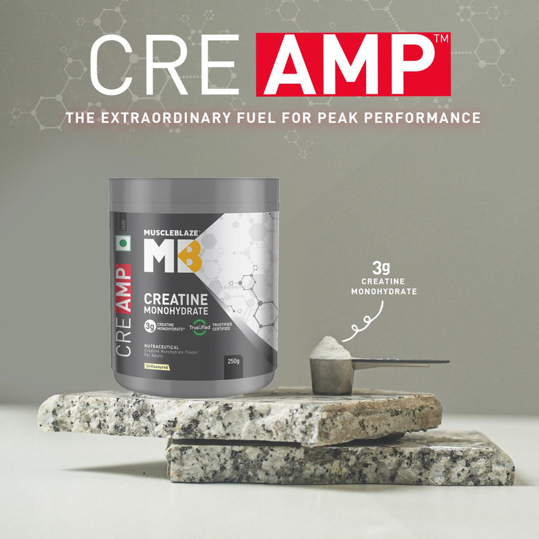 MuscleBlaze Creatine Monohydrate CreAMP | 320gm