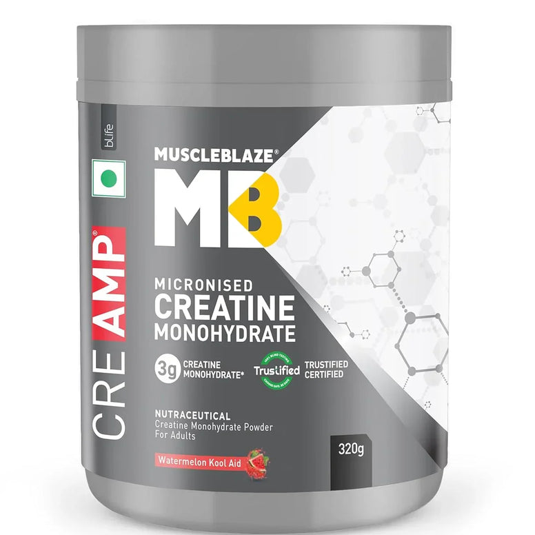 MuscleBlaze Creatine Monohydrate CreAMP | 320gm