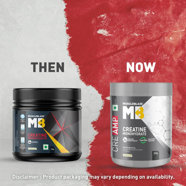 MuscleBlaze Creatine Monohydrate CreAMP | 320gm