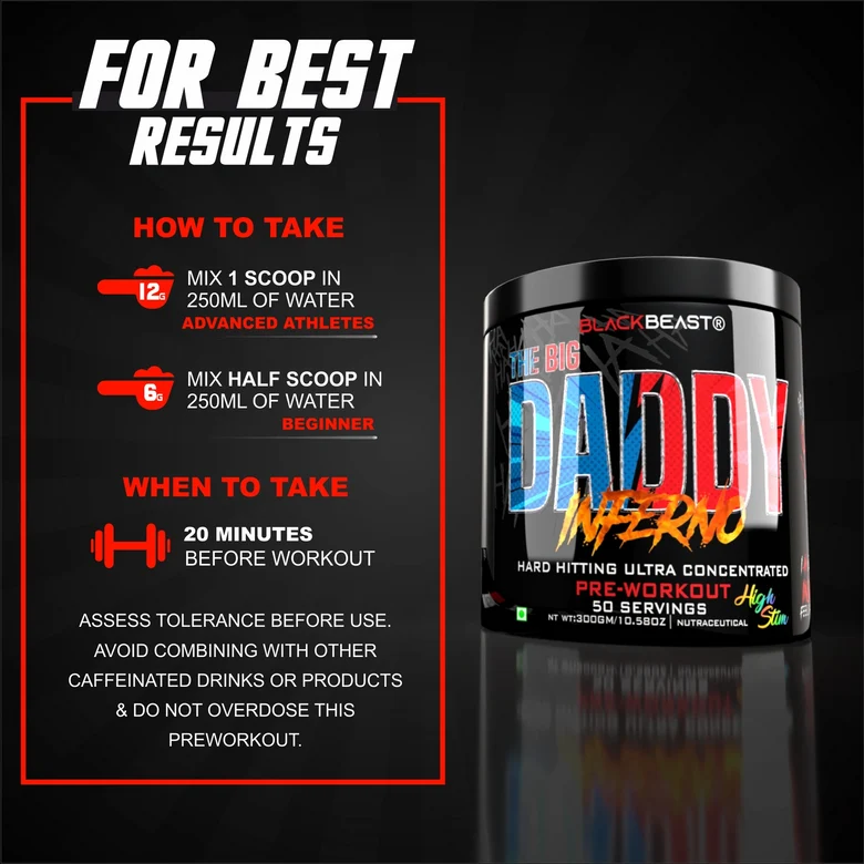 Black Beast The Big Daddy Inferno Pre workout