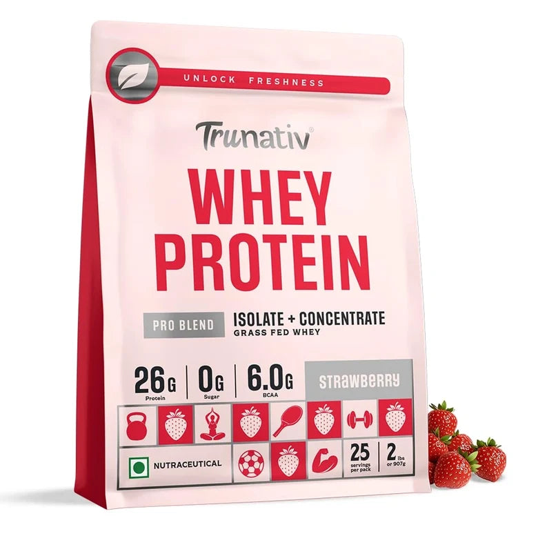 Trunativ Pro Blend Whey Protein Isolate & Concentrate| 907g | 26g Per Ser