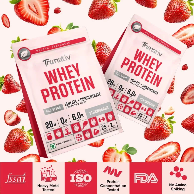 Trunativ Pro Blend Whey Protein Isolate & Concentrate| 907g | 26g Per Ser