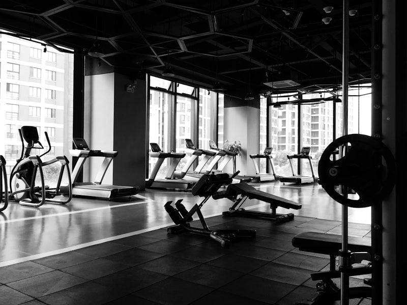 Athlete training in a premium gym
